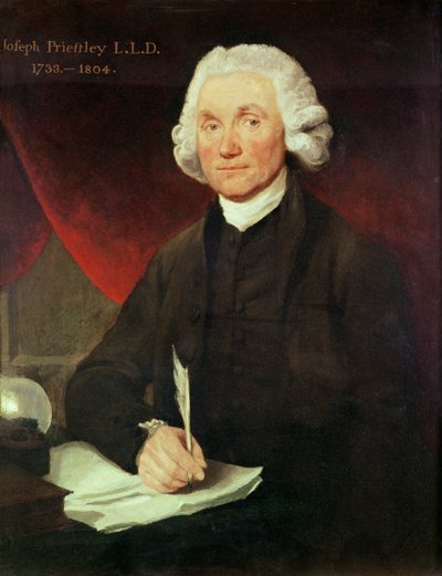 Portrait of Joseph Priestley by English School